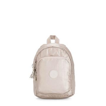 Kipling Delia Compact Metallic Convertible Rugzak Beige | NL 1657TC